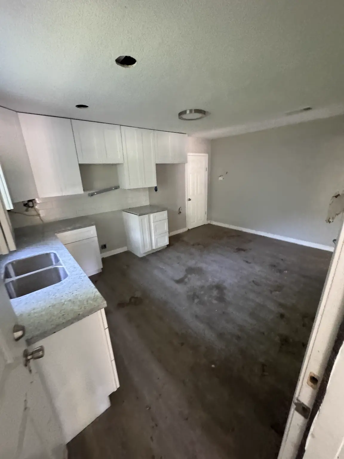 Same Alexandria kitchen after Clear Path removed the household debris